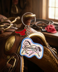 Kentucky Horse & Cardinal Charm Keychain