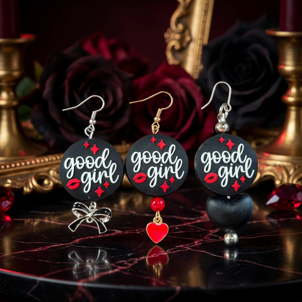 Good Girl Silicone Earrings