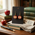 Red Apple Earrings - Cute Gift for Teachers