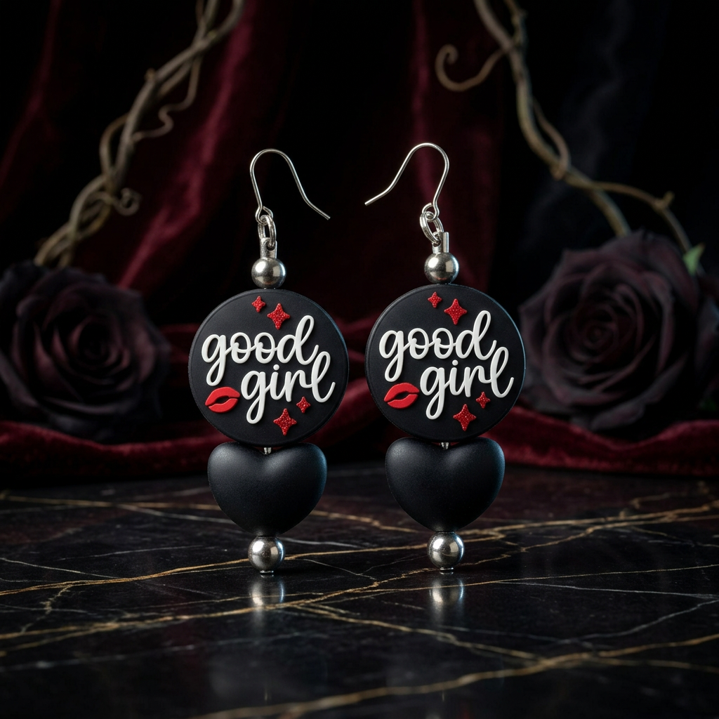 Good Girl Silicone Earrings