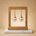 Ocean Glass Globe Earrings
