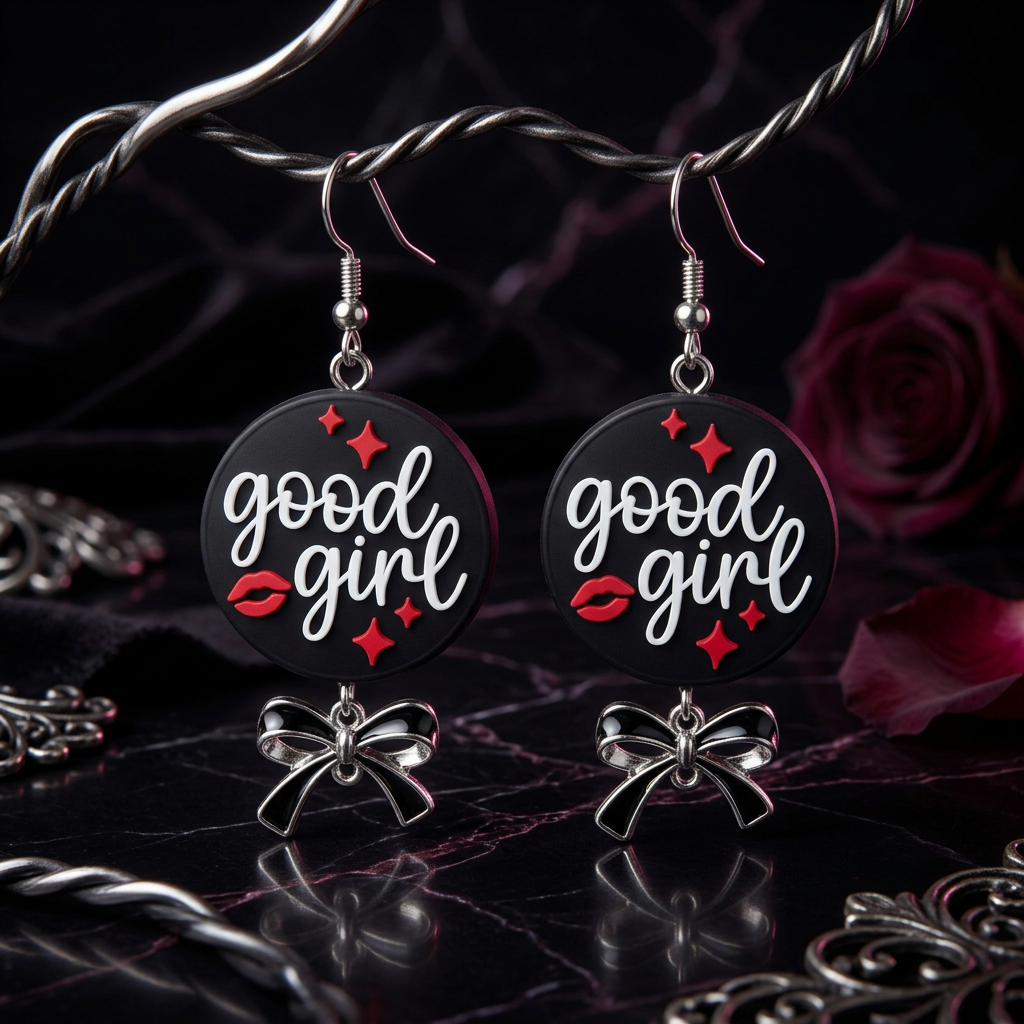 Good Girl Silicone Earrings