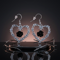 Barbed Wire Heart Earrings